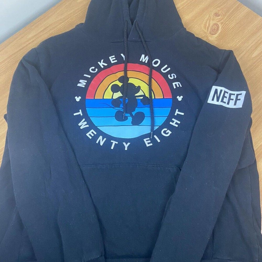 Neff Disney Collection Mickey Mouse Black Hoodie Small